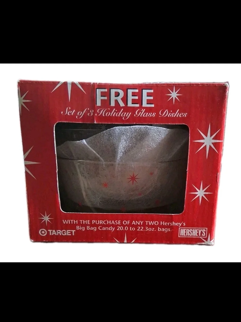 Hershey's Chocolate Vintage Promotional Holiday Glass Dish Collection
